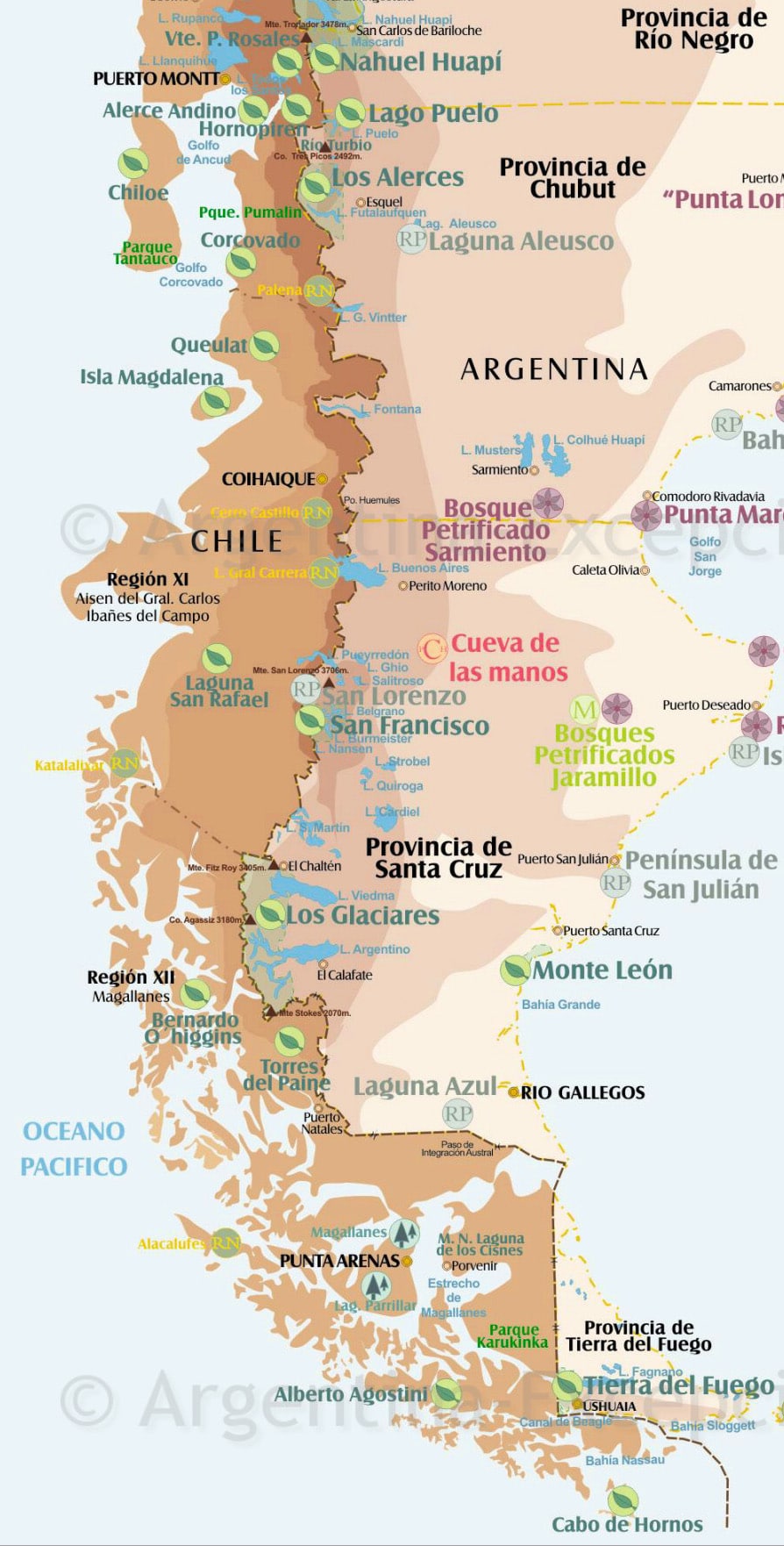 adjektiv Lover kobling Patagonien - Rasmussen Travel