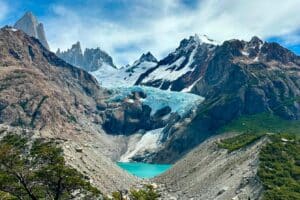 Fitz Roy og gletsjeren Piedras Blancas.
