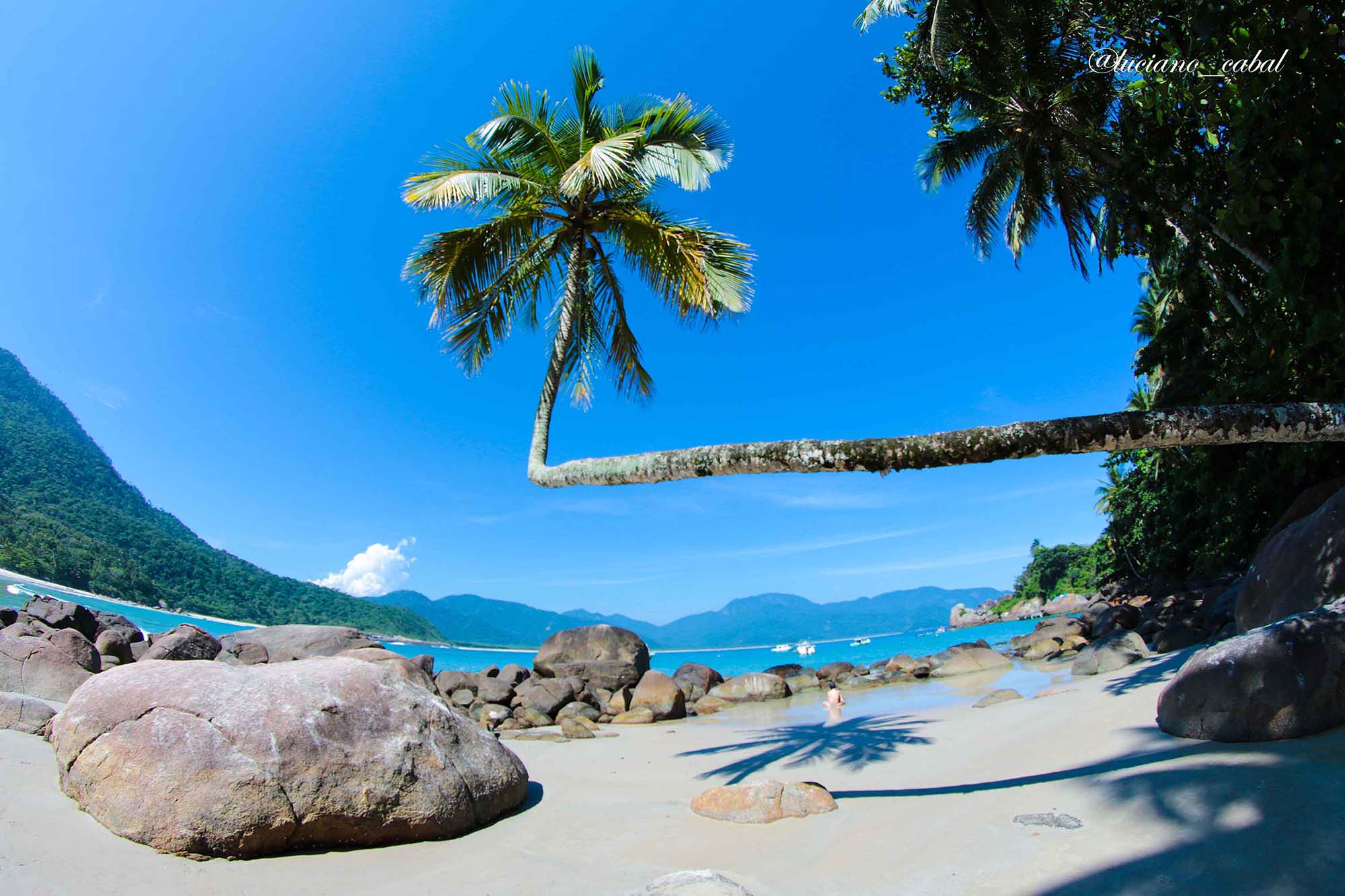 Badestrand på Ilha Grande.