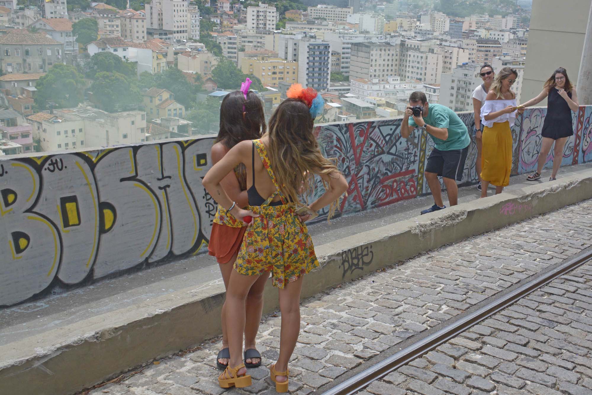 Modeller på vejen op til Santa Teresa i Rio de Janeiro.