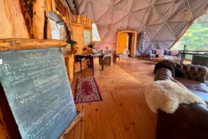 Fællesareal på Patagonia Eco Domes.