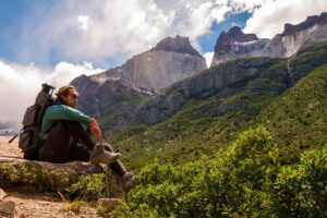 Udsigtspunktet Los Cuernos i Torres del Paine.