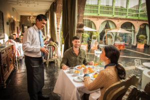 Restauranten på Aranwa Cusco Boutique Hotel.