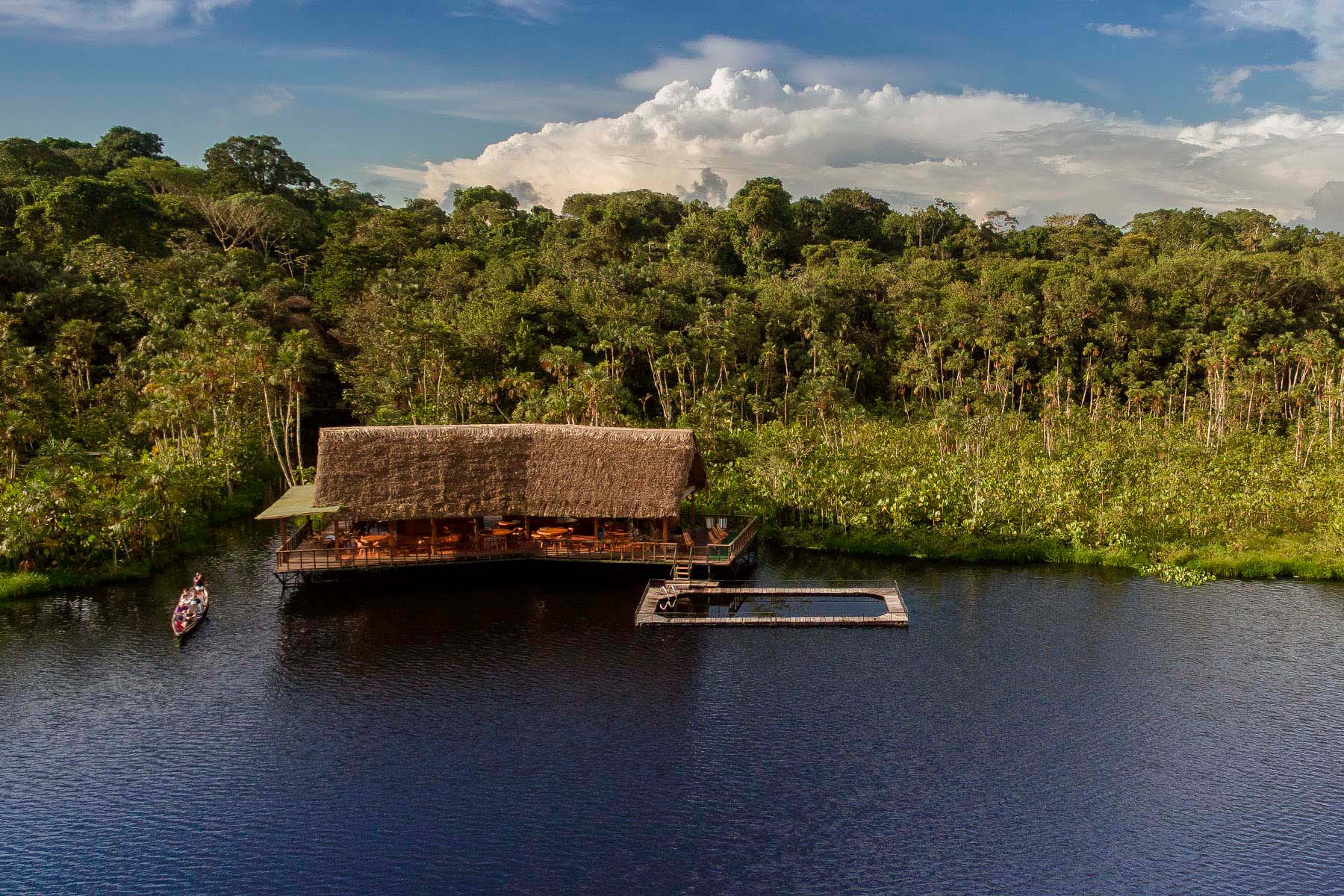 Ecuador Amazonas Sacha Lodge 01 Sacha Lodge er en af de lodger, som vi samarbejder med i Amazonas.