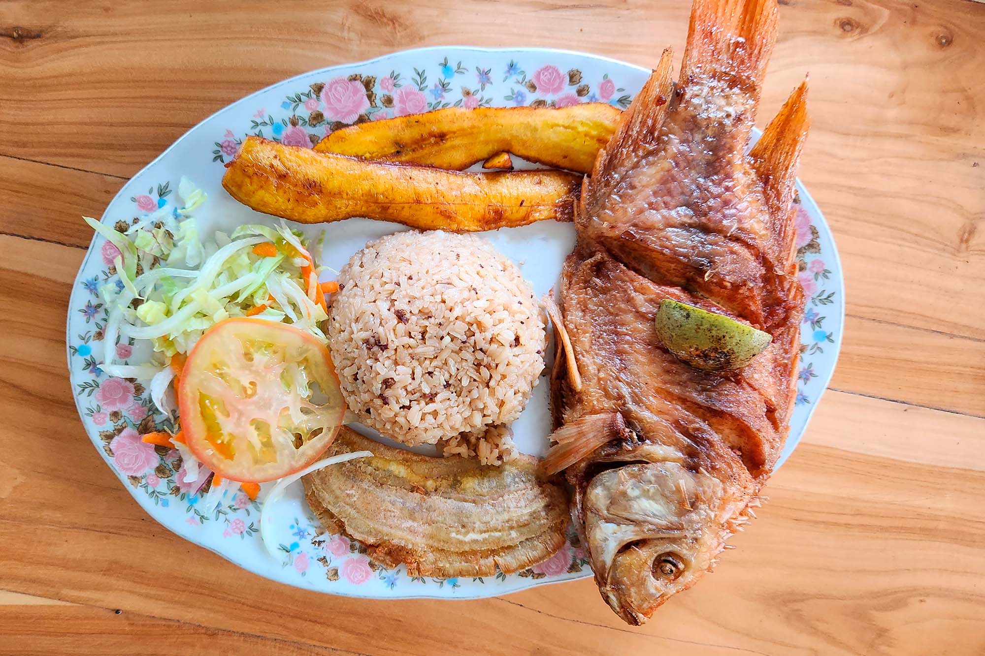 Aftenmåltid på vandreturen.