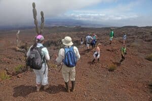 På vandretur i højlandet på øen Isabela.