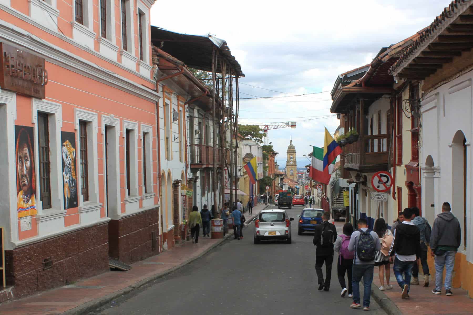 Kvarteret Candelaria i Bogotá.