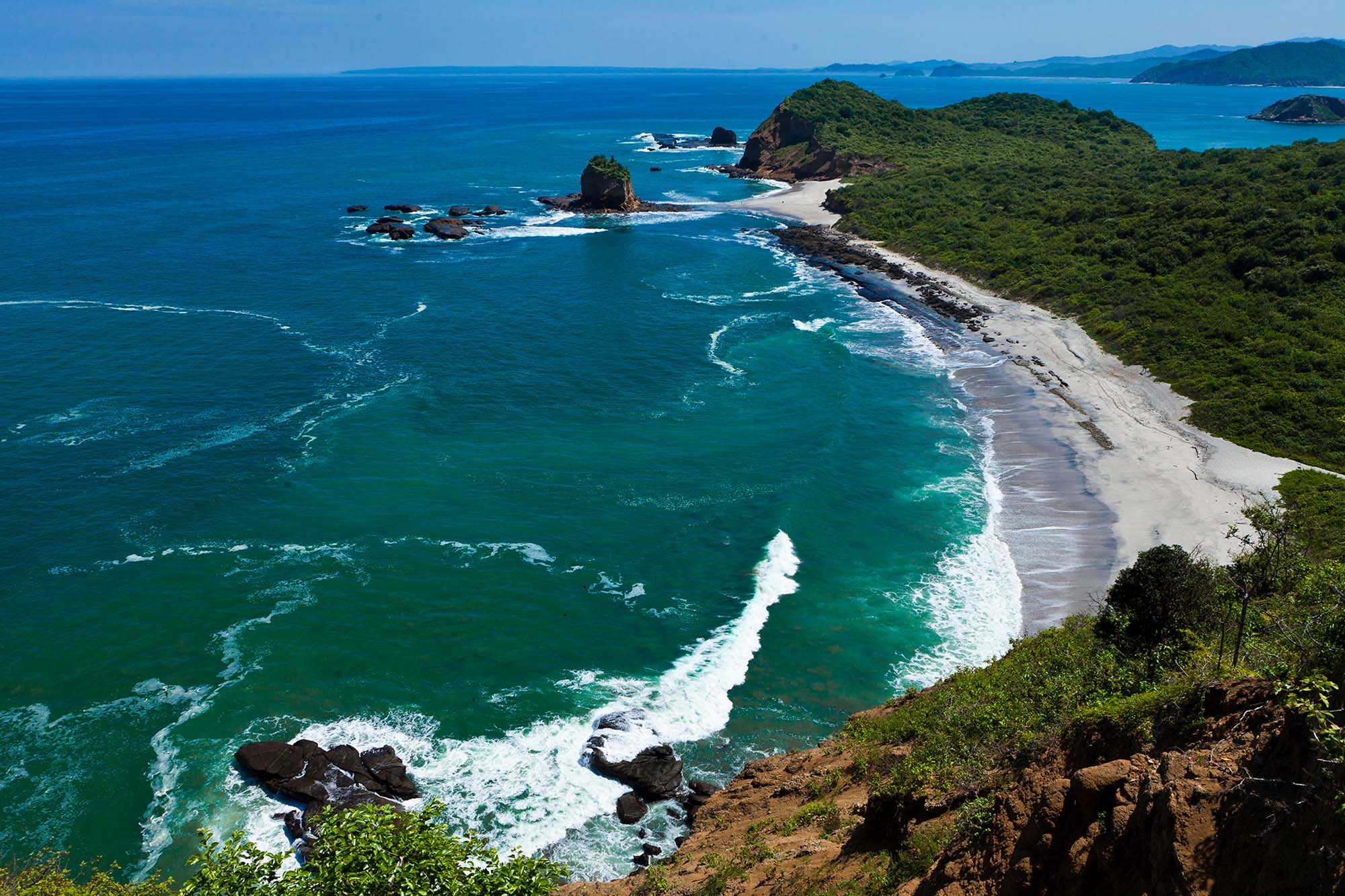 Stillehavskysten i Ecuador.