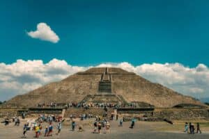 Aztekerkomplekset Teotihuacán i Ciudad de Mexico.